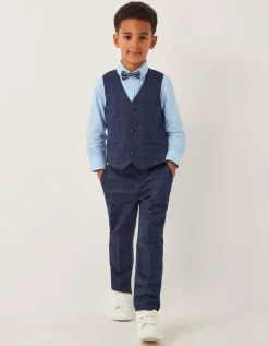 Oliver Check 4-Piece Suit Blue