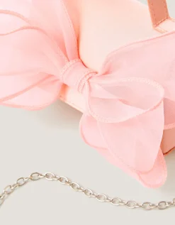 Organza Bow Bag Pink