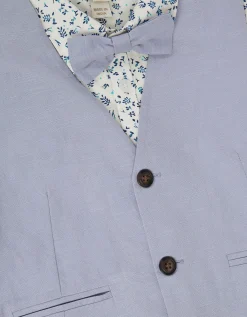 Oscar Floral 4-Piece Short Suit Blue