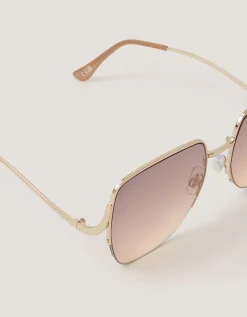 Oversized Metal Sunglasses