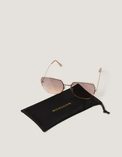 Oversized Metal Sunglasses