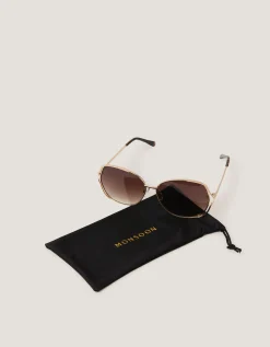 Oversized Metal Sunglasses
