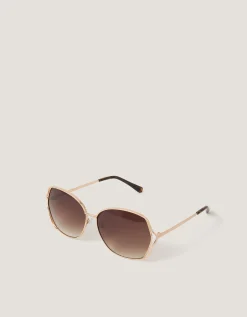 Oversized Metal Sunglasses