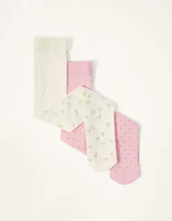 2-Pack Baby Glittery Print Tights Multi