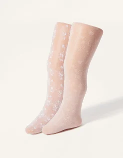 2-Pack Baby Lace Tights Multi