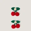 2-Pack Crochet Cherry Hair Clips