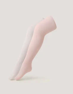 2-Pack 40 Denier Plain Tights Multi
