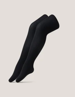 2-Pack 40 Denier Tights Black