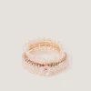 6-Pack Flower Beaded Bracelets