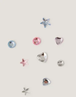 12-Pack Gemstone Stick On Earrings