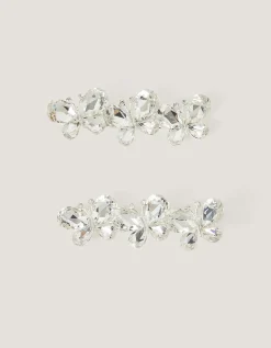 2-Pack Jewel Butterfly Hair Clips