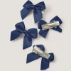 4-Pack Mini Bow School Hair Clips