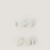2-Pack Mini Pearl Bow Hair Clips
