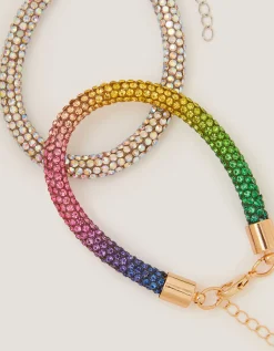 2-Pack Rhinestone Tube Bracelets