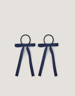 2-Pack Ribbon Bow School Hair Bands