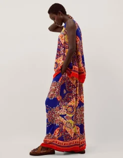 Padma Printed Palazzo Trousers Blue