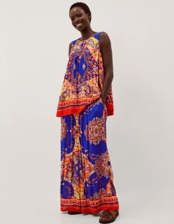 Padma Sleeveless Printed Top Blue
