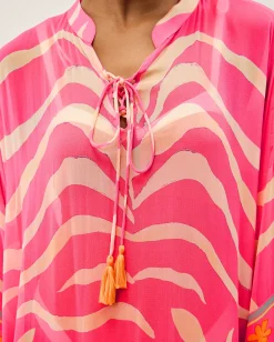 Paloma Palm Print Midi Kaftan