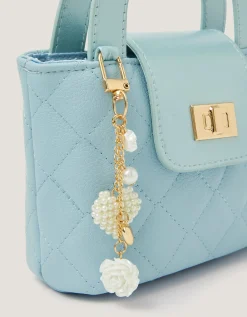 Pearl Charm Quilted Bag