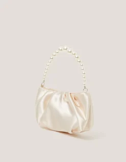 Pearl Headband & Satin Bag Set