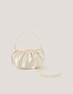 Pearl Headband & Satin Bag Set