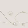 Pearl Heart Jewellery Set