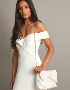 Pleated Bow Bag
