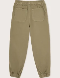 Pull-On Cuffed Trousers Natural