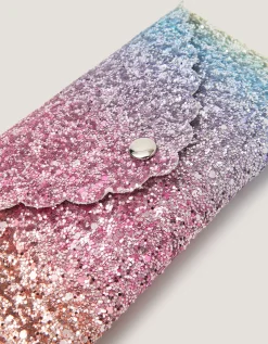 Rainbow Glitter Sunglasses Case