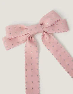 Rhinestone Bow Hair Clip