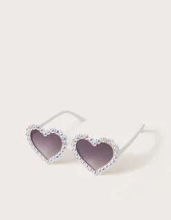 Rhinestone Heart Sunglasses
