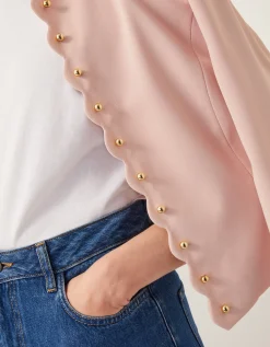 Ruth Scallop Jacket Pink