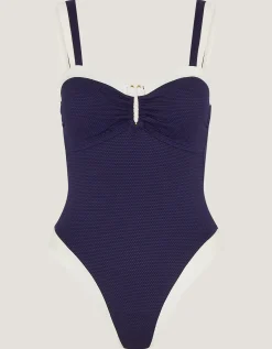 Sabrina Two Tone Swimsuit Blue