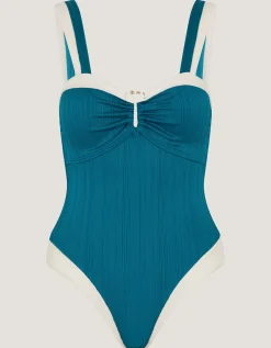 Sabrina Two Tone Swimsuit Teal