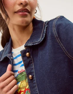 Sadie Frill Denim Jacket Blue
