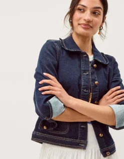 Sadie Frill Denim Jacket Blue