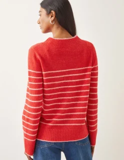 Sae Stripe Jumper Red