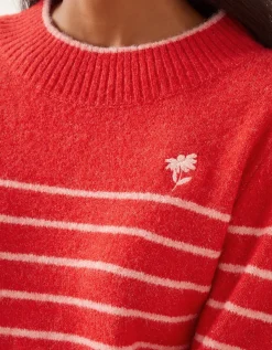 Sae Stripe Jumper Red