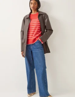 Sae Stripe Jumper Red