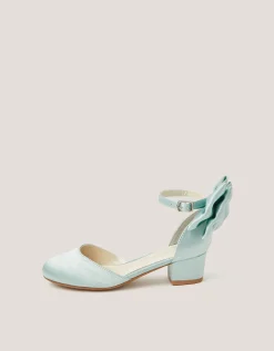 Sara Bow Two Part Heels Green