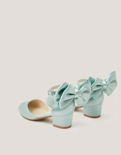 Sara Bow Two Part Heels Green