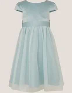 Satin Bridesmaid Dress Green