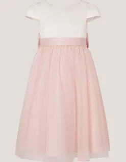 Satin Bridesmaid Dress Pink