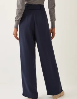 Scarlet Trim Trousers Blue