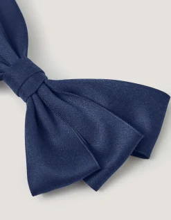 School Bow Hair Clip Blue
