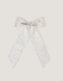 Sequin Bow Hair Clip