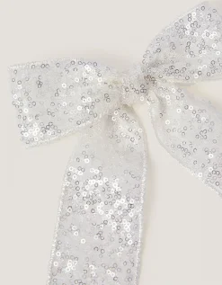 Sequin Bow Hair Clip