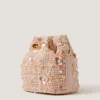 Sequin Tweed Bucket Bag