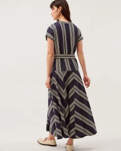 Shilta Stripe Jersey Maxi Dress Blue
