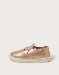 Shimmer Plimsoll Trainers Gold
